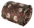 dark red maroon tie with  william morris pimpernel floral design